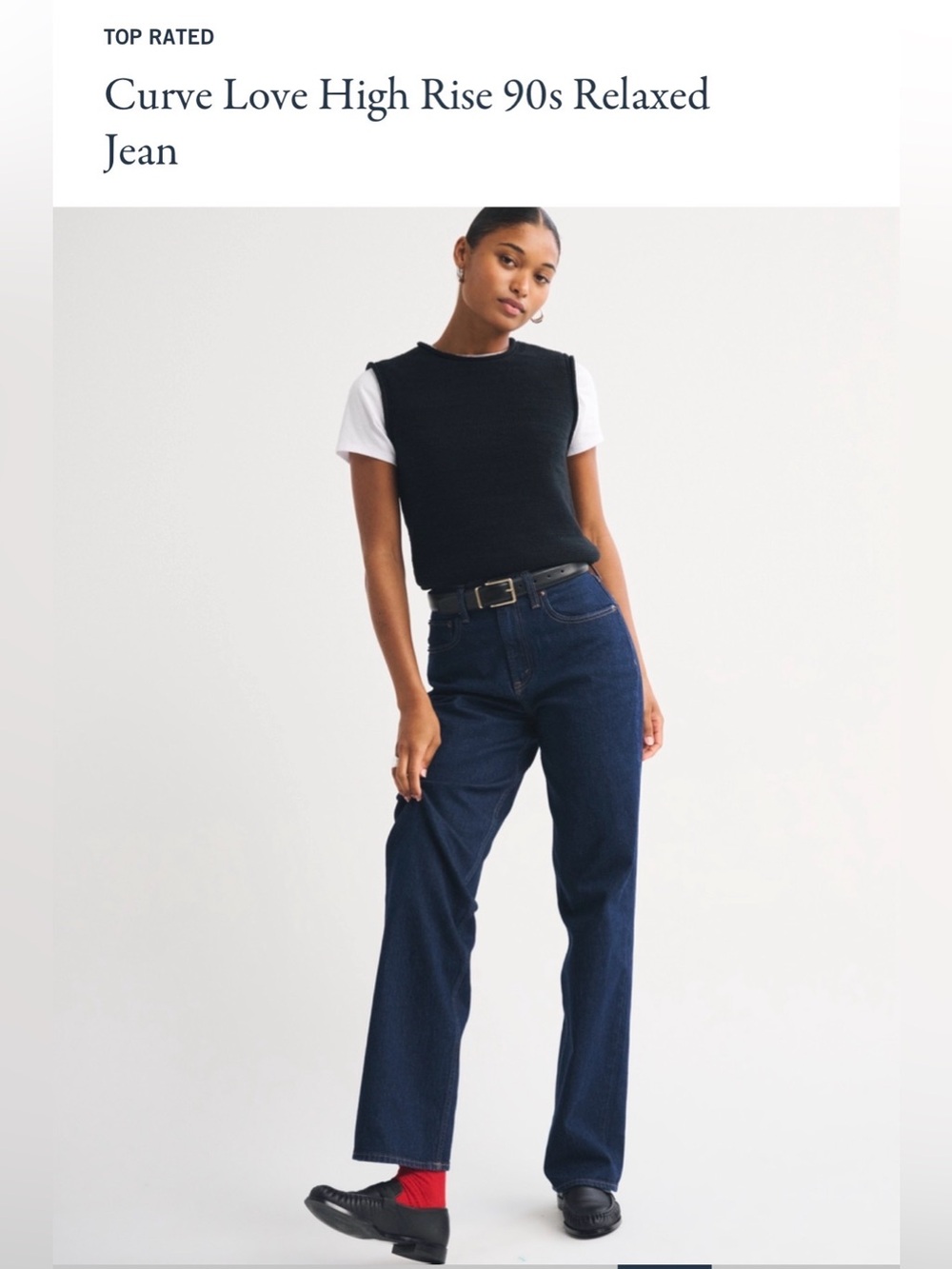 NWOT Abercrombie & Fitch High Rise 90s Relaxed Jean